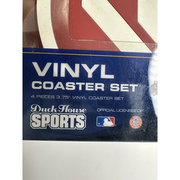 1 - 4 Pack Vinyl Drink Coasters - University of Oklahoma- Sooners - Picture 3 of 4